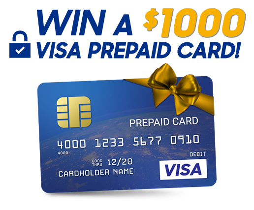 Win a $1,000 Visa Prepaid Card